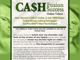 Go to: Cash Fusion Success Videos