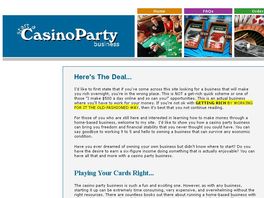 Go to: How To Start A Casino Party Business