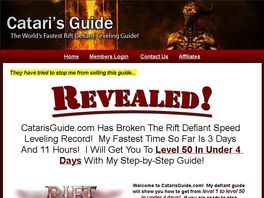 Go to: Catari's Rift Defiant Leveling!