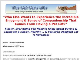 Go to: Cat Care Secrets - What Every Cat Owner Must Know