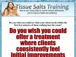 Go to: Tissue Salts Training