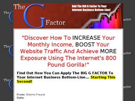 Go to: The G Factor (g For Google.