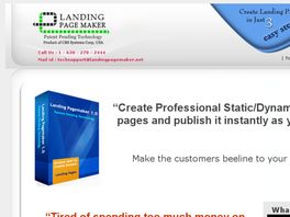 Go to: Landing Page Maker - Creating Landing Pages Made Easy.