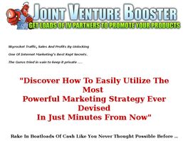 Go to: Joint Venture Booster - Integration Marketing Made Easy.