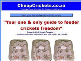 Go to: Cheap Crickets