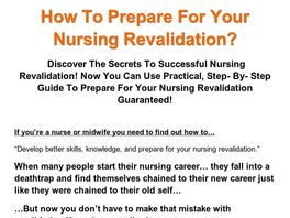 Go to: How To Prepare For Your Nursing Revalidation