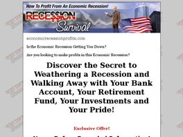 Go to: Economic Recession Suvival - How To Profit From An Economic Recession!