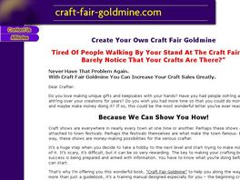 Go to: Craft Fair Goldmine