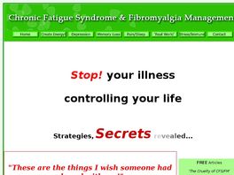 Go to: Chronic Fatigue Syndrome (cfs/cfids/me) & Fibromyalgia Management
