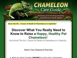 Go to: Chameleon Care Guide - Only Product In Booming Niche - 75% Commissions