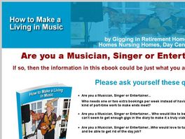 Go to: How To Make A Living In Music By Gigging In Retirement Homes & More..
