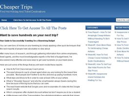 Go to: Your Guide To Successfully Traveling On A Shoestring Budget.