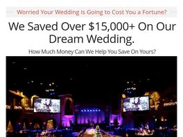 Go to: Dream Wedding Economics - Wedding Vendors Will Be Mad!