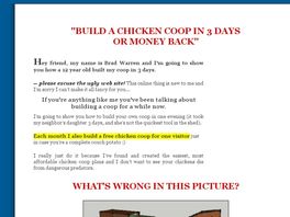 Go to: Build A Chicken Coop In 3 Days 75% Commission