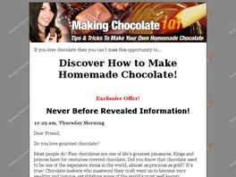 Go to: Making Chocolate 101.