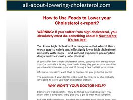 Go to: Cholesterol Foods E-Report