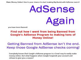 Go to: AdSense Again.