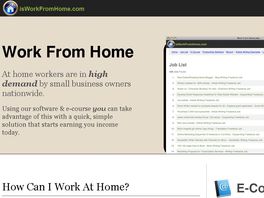Go to: Work From Home.