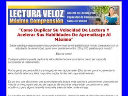 Go to: Curso de Lectura Veloz y Maxima Comprension "Lea muy Rapido"