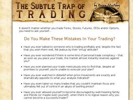 Go to: The Subtle Trap Of Trading.