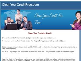 Go to: Clean your credit free