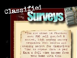 Go to: Earn 50% For Classified Surveys!