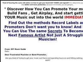 Go to: Music Promotion Top Secrets.