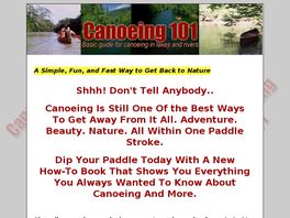 Go to: Canoeing 101.