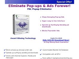 Go to: Pal Popup Eliminator - 75% Comissions.