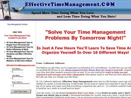Go to: Effective Time Management