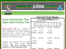 Go to: Secret Code Math Ebook