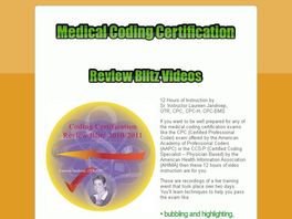 Go to: Medical Coding Certification Preparation Videos