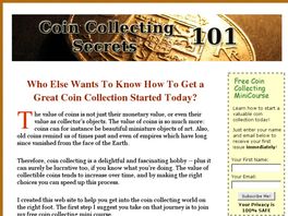 Go to: Coin Collecting Secrets 101.
