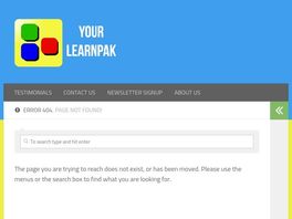 Go to: Your Learnpak Educational Learning Resources