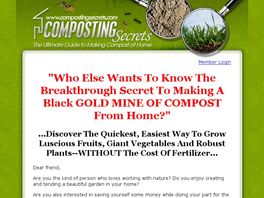 Go to: Composting Secrets: The Ultimate Guide To Making Compost At Home.