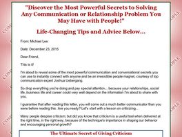 Go to: Communication Secrets Of Powerful People