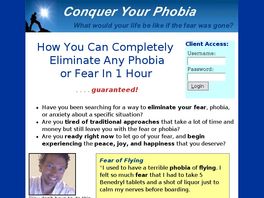 Go to: Conquer Your Phobia.