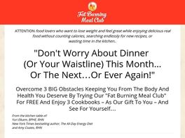 Go to: Fast Fat Burning Meals Cookbook - Paleo, Vegan, Real Food Recipes