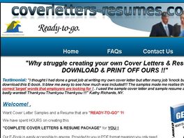 Go to: Cover Letters and Resumes