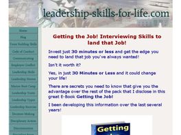 Go to: Getting The Job! Interviewing Skills To Land That Job!