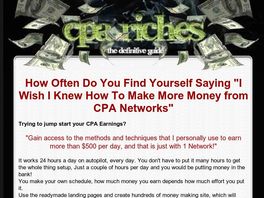 Go to: Cpa-Riches The Definitive Guide.