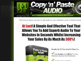 Go to: Copy And Paste Audio Generator! Add Audio To Your Site In Minutes!