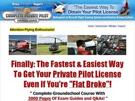 Go to: Completepilot.com - Get Your Private Pilot License! (75% Comms+upsell