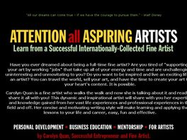 Go to: It Takes More Than Talent - 20 Ways To Boost Your Fine Art Career