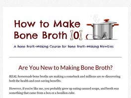 Go to: How To Make Bone Broth 101