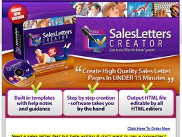 Go to: Create Sales letter in 15minutes or less, sales letter creator
