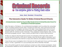 Go to: Interactive Guide To Online Criminal Records Checks.