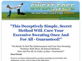 Go to: Sweat Free In 14 Days - Hot Niche, High Conversions