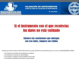 Go to: Curso En Video De Creacion Y Validacion De Instrumentos