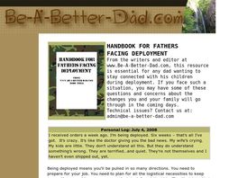 Go to: Handbook For Military Fathers Facing Deployement.